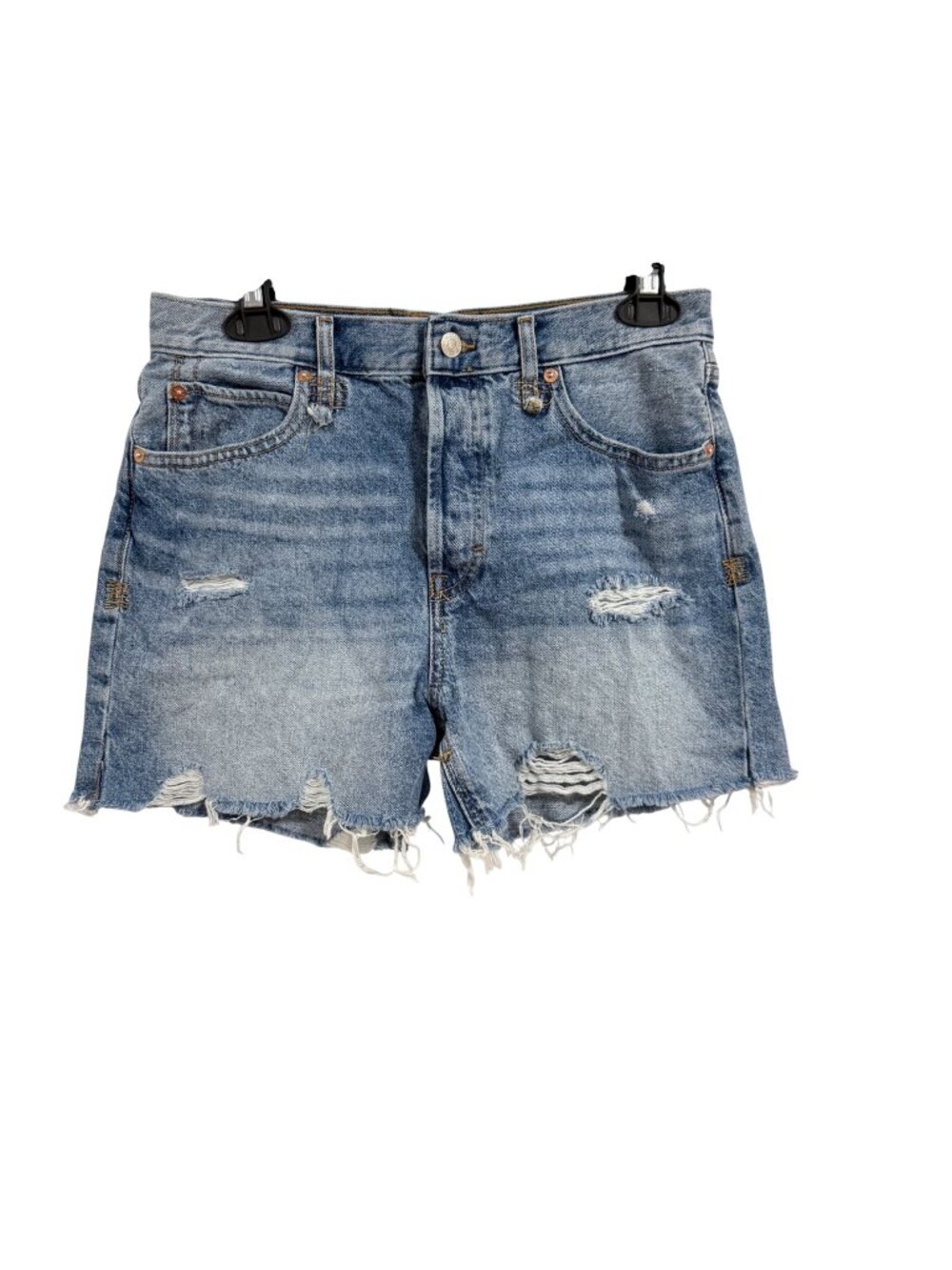 Free People We the Free Women's Makai Denim Distressed Cutoff Shorts Size 28
